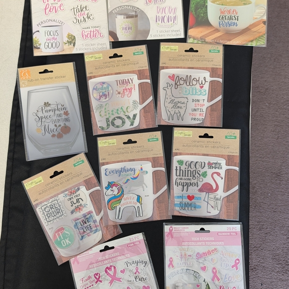Other - Assortment Of Heat Transfer Iron On Decals And Sticker Decals